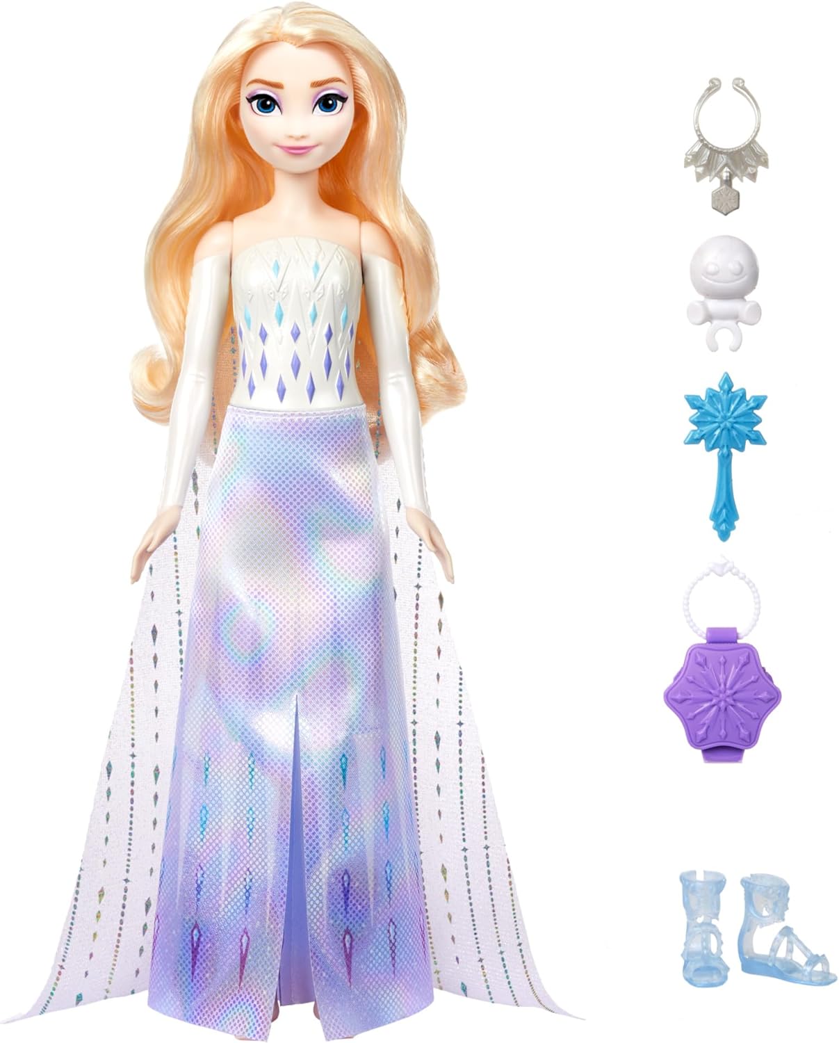 Poupée Surprise Elsa de La Reine des Neiges, 11 surprises, 5 accessoires, 5 autocollants – Image 6