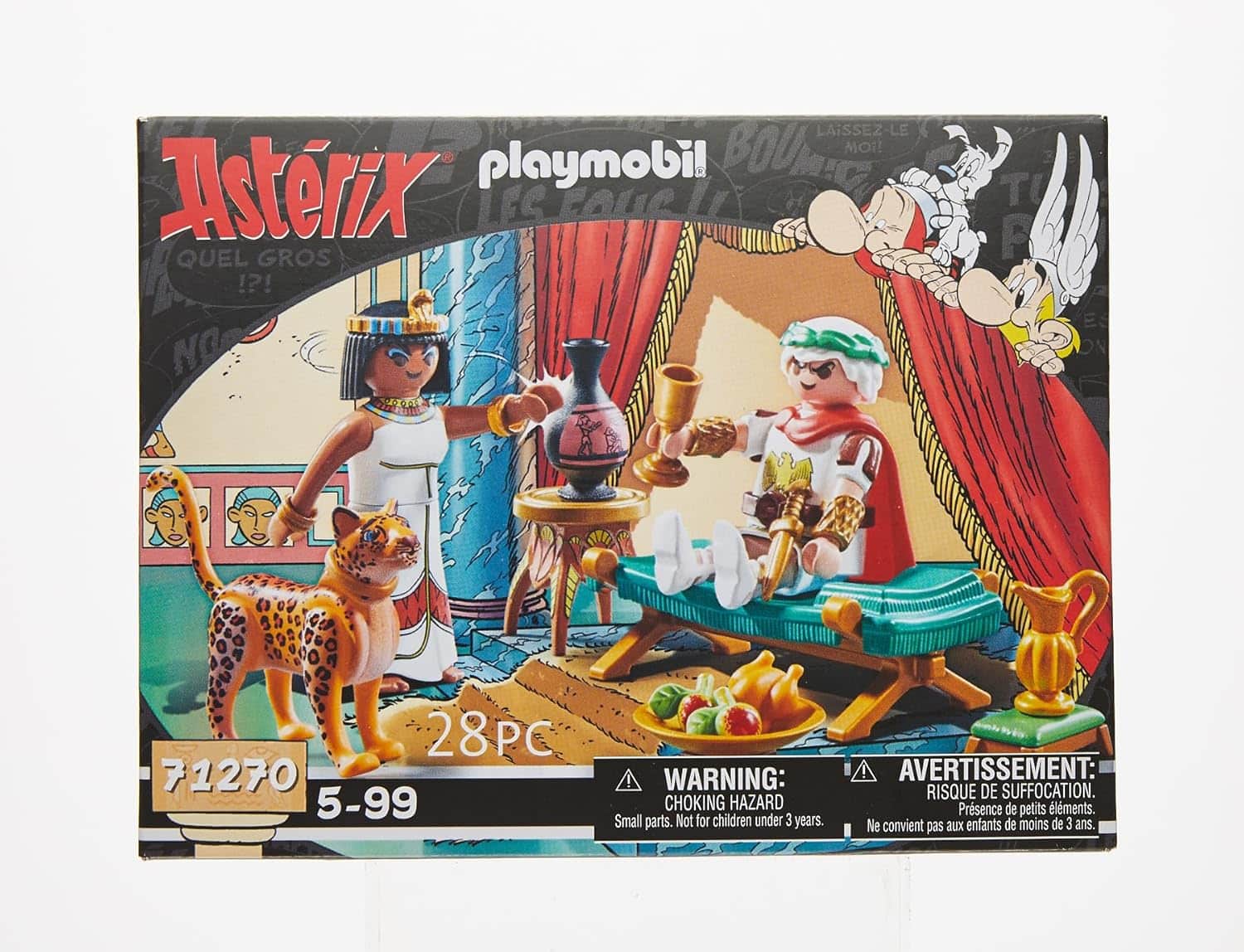 Playmobil Astérix : César et Cléopatre, avec 2 Personnages, un léopard, une Longue Chaise pour la Reine – Image 7