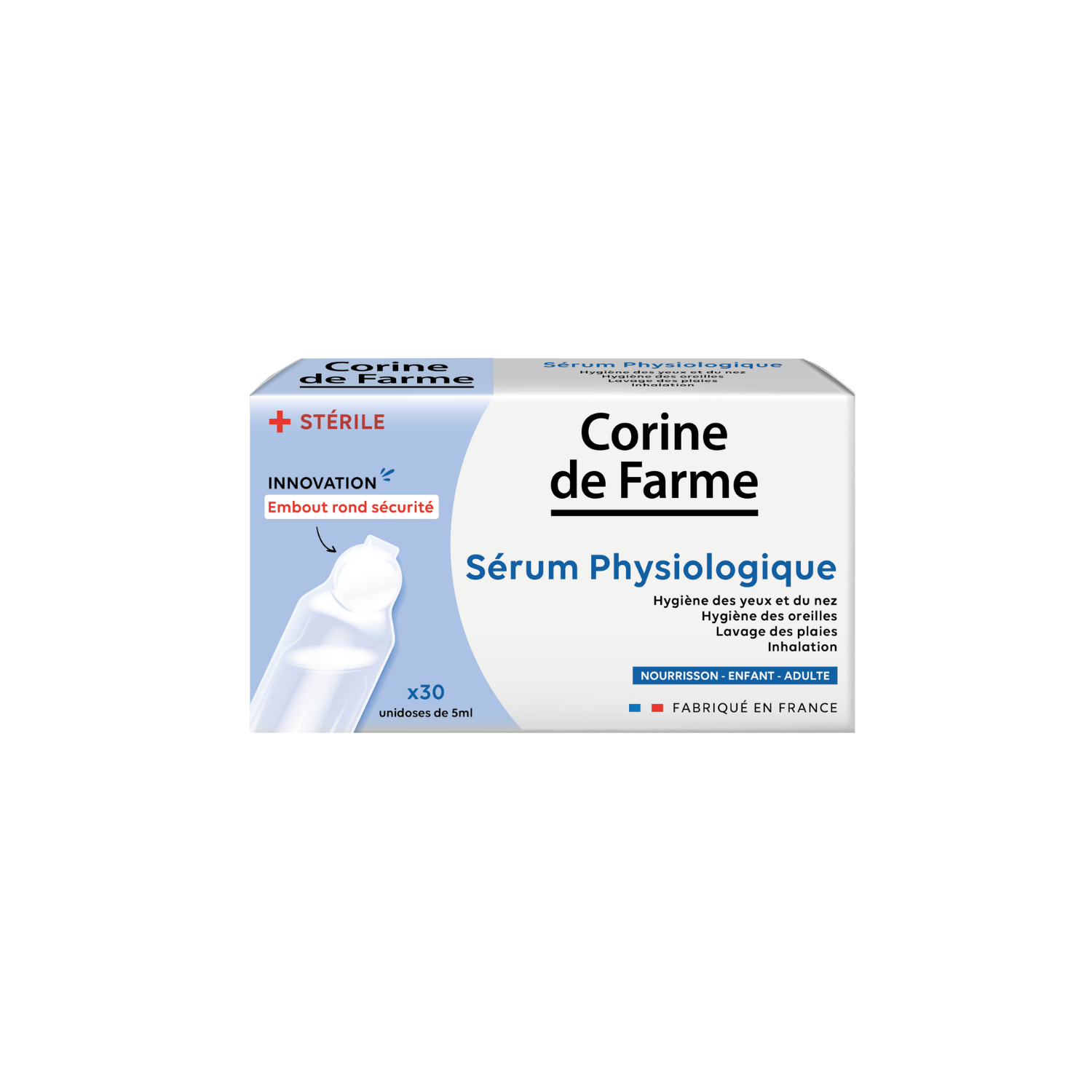 Sérum Physiologique embout rond sécurité x30 – Image 2