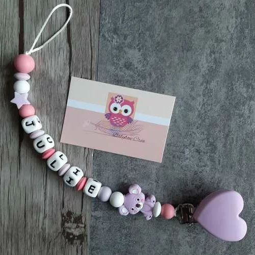 Attache tétine koala personnalisée – plusieurs coloris – Image 6