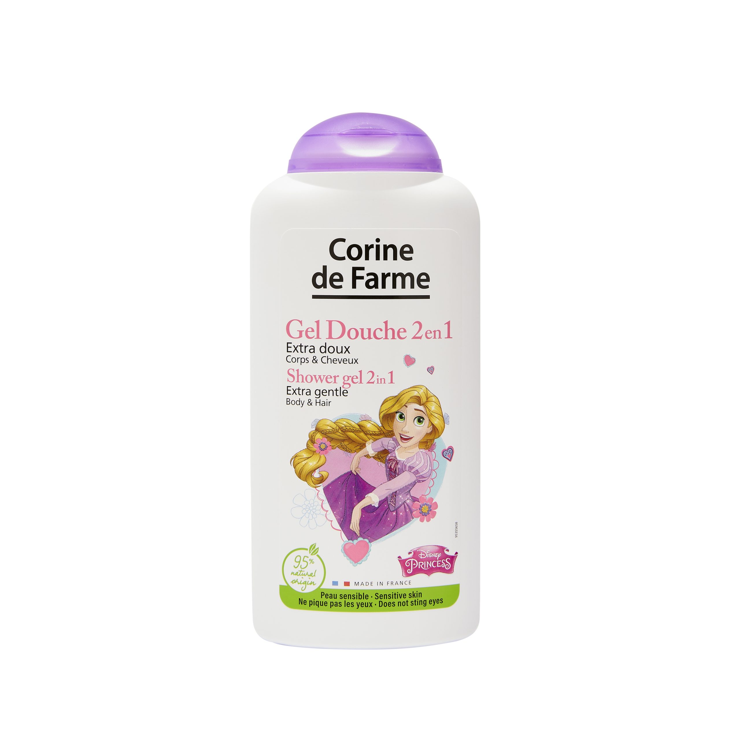Disney Princesses Raiponce Gel douche 2en1 Extra Doux Corps & Cheveux – Image 2